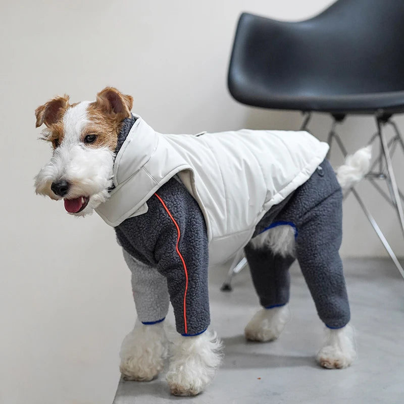 Lamb Fleece Four-Legged Dog Jacket