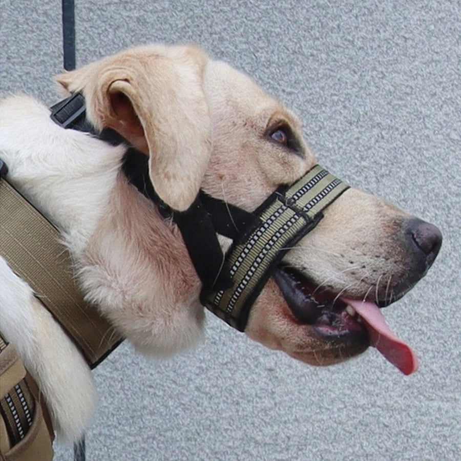 1pc pet mouth cover adjustable tactical dog mouth cover anti bite dog mask