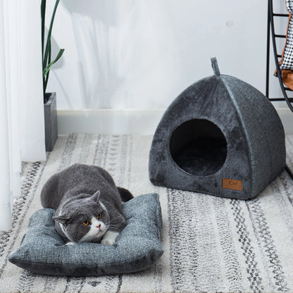 Soft Plush Pet Bed Nest for Cats & Puppies