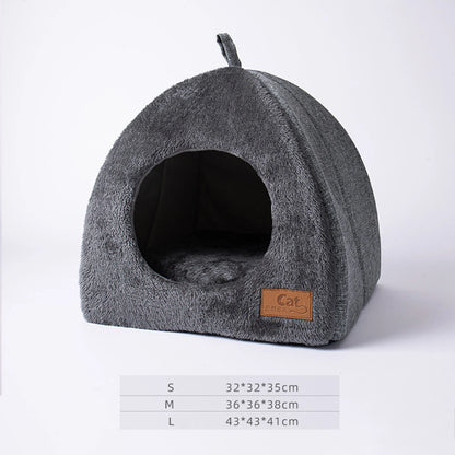 Soft Plush Pet Bed Nest for Cats & Puppies