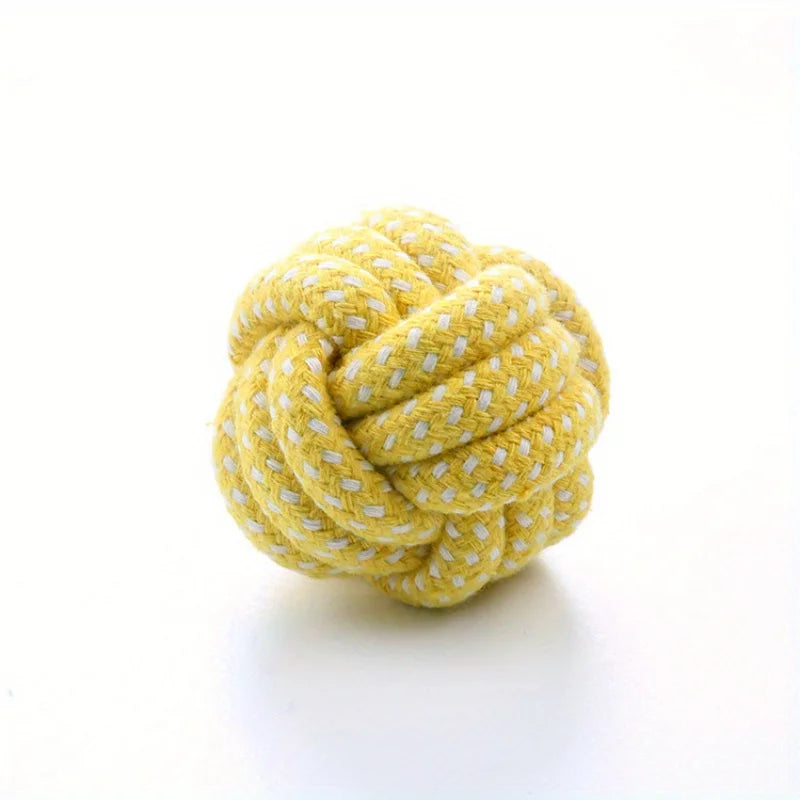 Candy-Colored Rope Ball Chew Toy for Dogs & Cats
