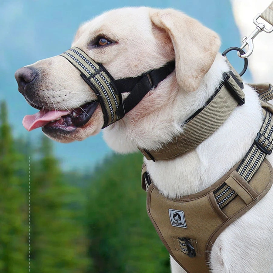 1pc pet mouth cover adjustable tactical dog mouth cover anti bite dog mask
