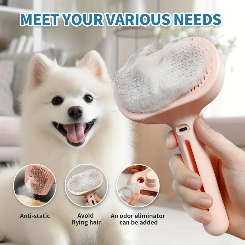 Pet Steam Spray Hair Comb