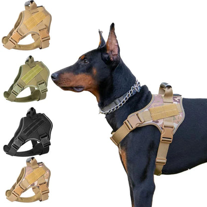 Tactical Dog Harness with Quick Release Buckle
