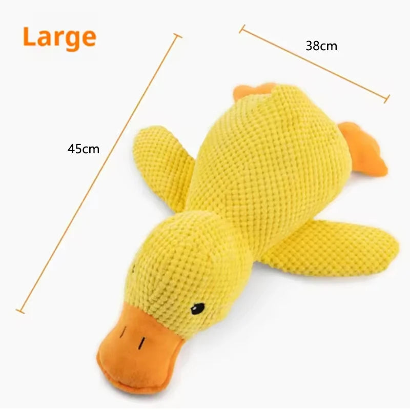 Stomping Duck Plush Dog Toy for Teeth Cleaning