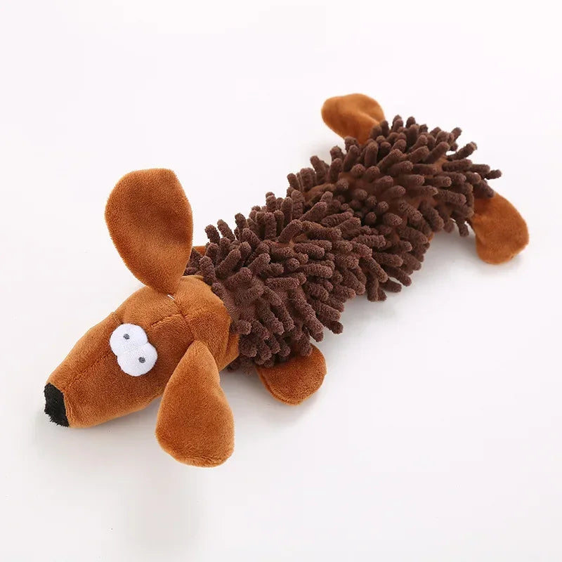 Squeaky Spiky Plush Dog Toy for Puppies