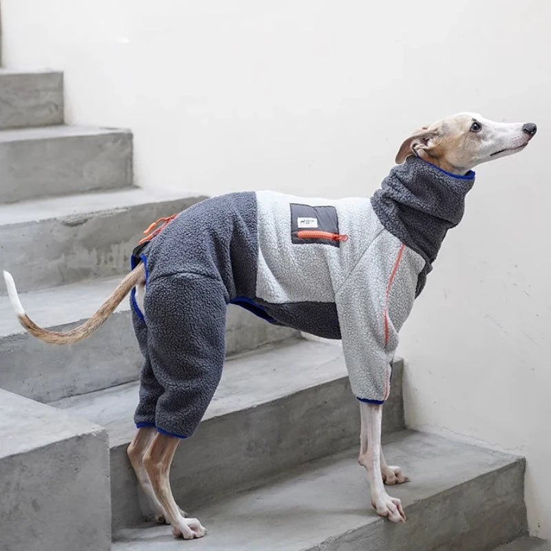 Lamb Fleece Four-Legged Dog Jacket