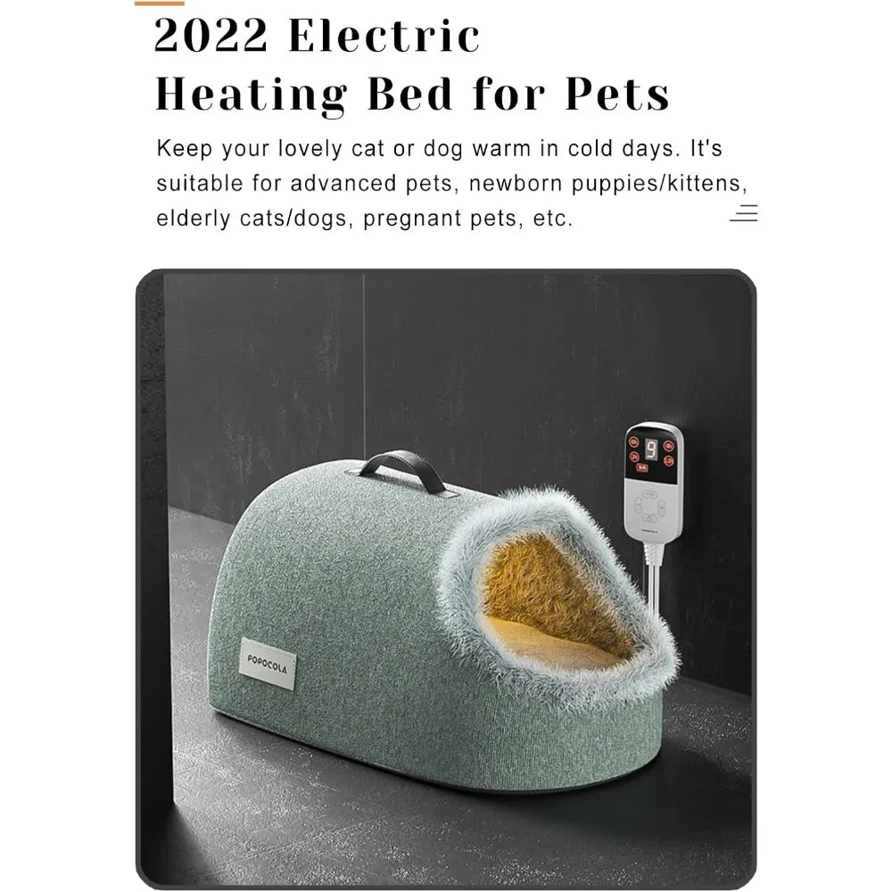 9-Level Temperature Control Self-Warming Bed for Cats & Small Dogs