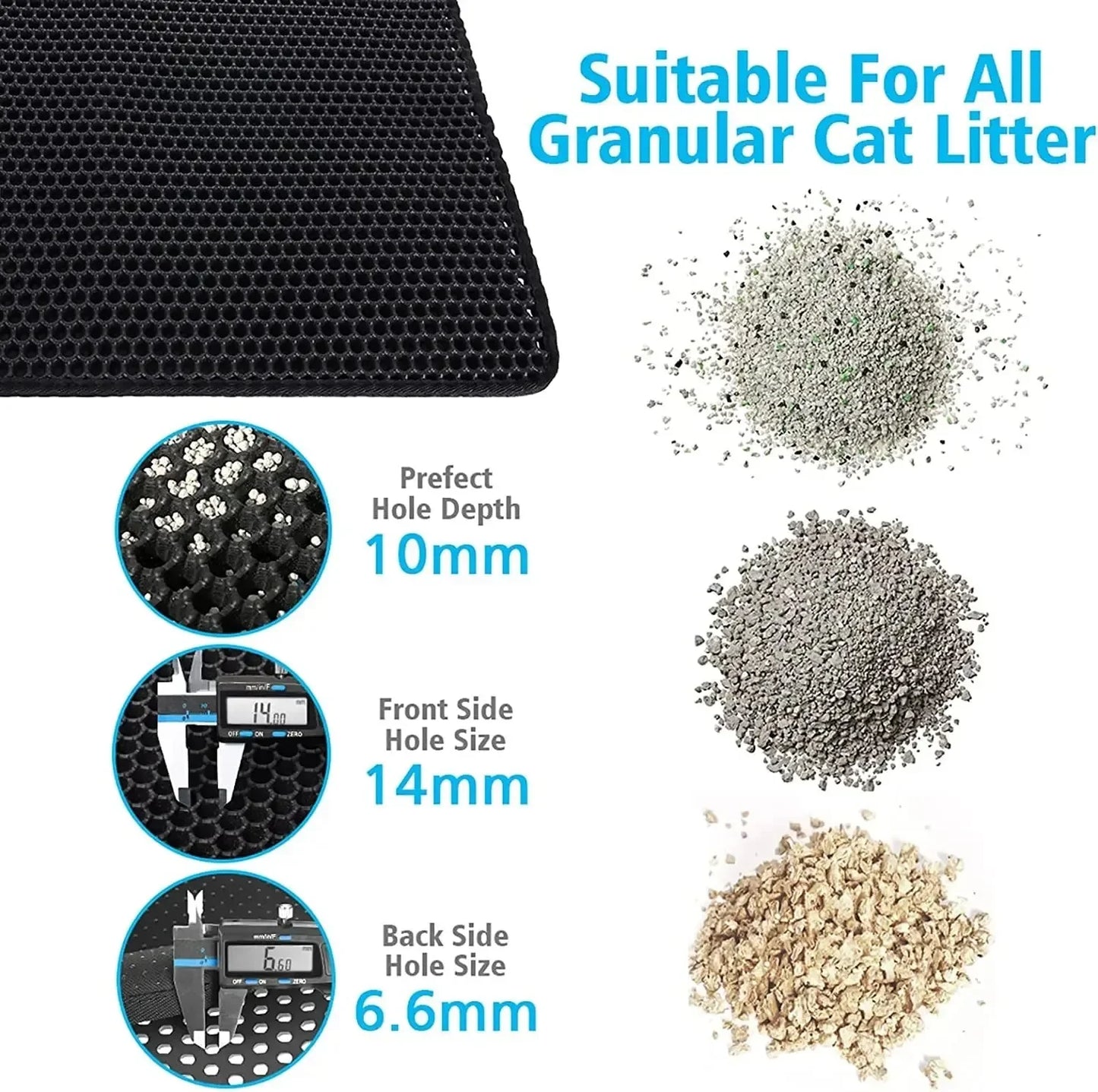 Waterproof 2-Layer Cat Litter Mat
