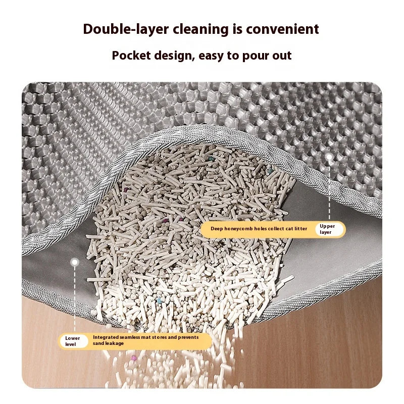Waterproof 2-Layer Cat Litter Mat