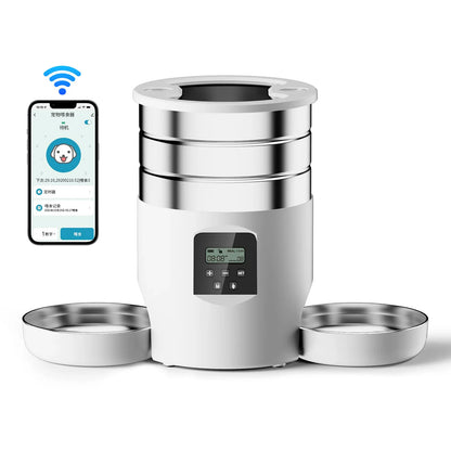 4.5L Smart Automatic Cat Feeder with WiFi & Button Control