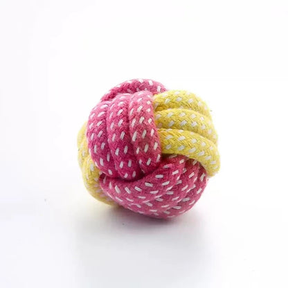 Candy-Colored Rope Ball Chew Toy for Dogs & Cats