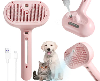 Pet Steam Spray Hair Comb
