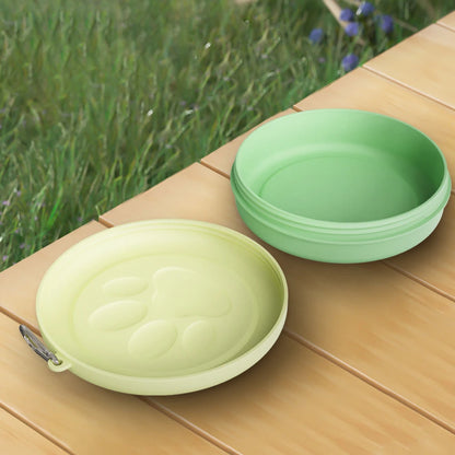Portable Travel Pet Food & Water Bowl