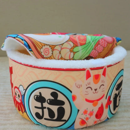Cozy Instant Noodle Pet Bed for Cats & Dogs