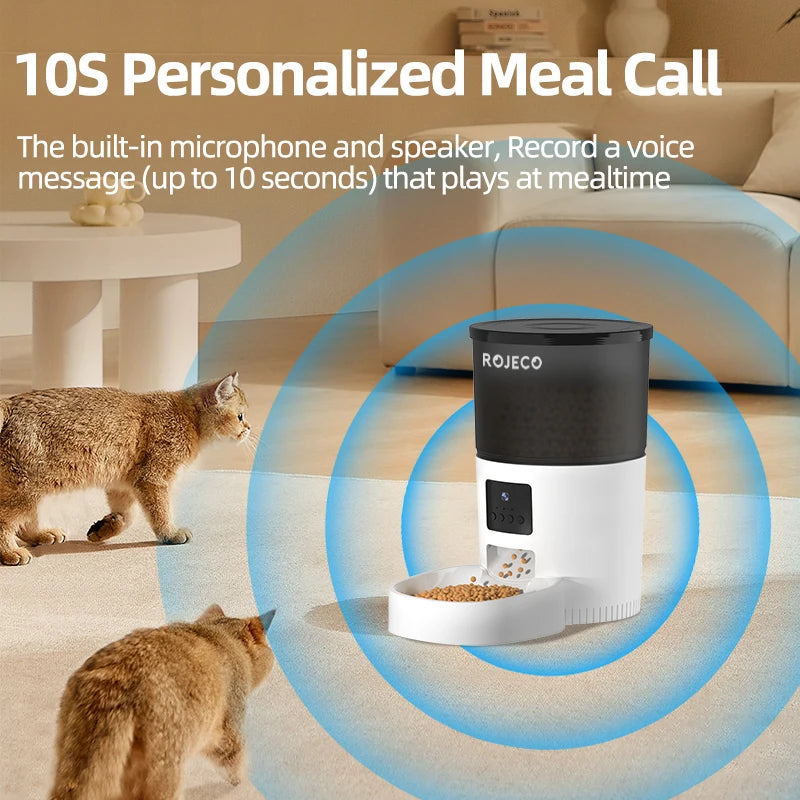Automatic Cat Feeder with Camera & Voice Recorder