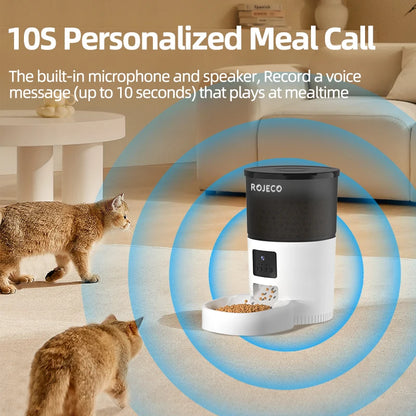 Automatic Cat Feeder with Camera & Voice Recorder