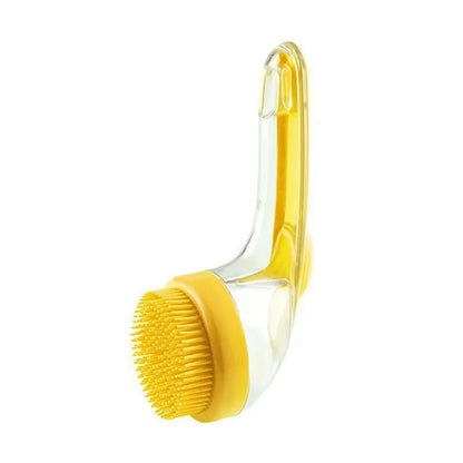 Long Handle Pet Bath Brush with Built-in Shampoo Dispenser