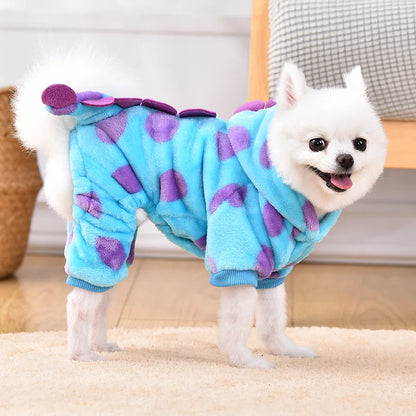 Pet Circle Plush Insulated Short Clothes for Dogs & Cats