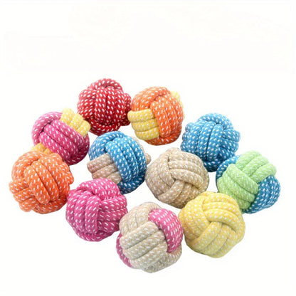 Candy-Colored Rope Ball Chew Toy for Dogs & Cats