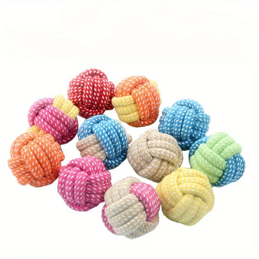 Candy-Colored Rope Ball Chew Toy for Dogs & Cats