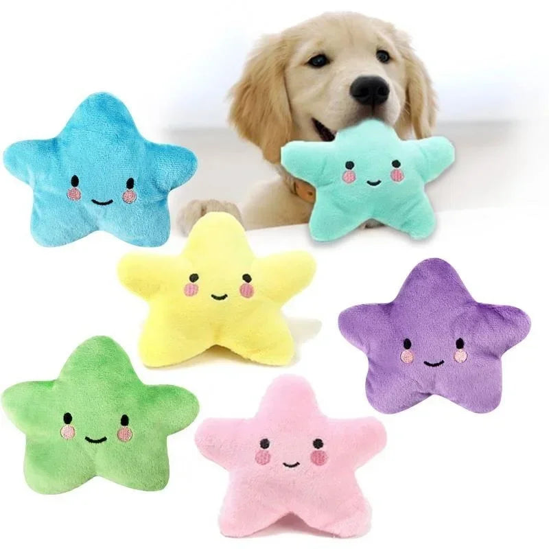Plush Pentagram Squeaky Pet Toy for Dogs & Cats