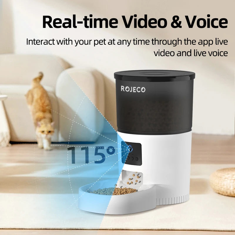 Automatic Cat Feeder with Camera & Voice Recorder