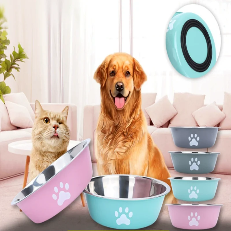 Large Capacity Stainless Steel Pet Bowl
