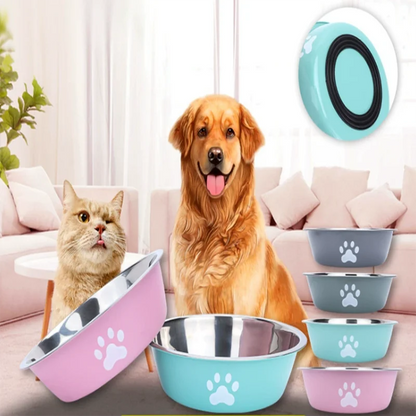 Large Capacity Stainless Steel Pet Bowl