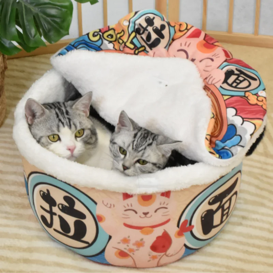 Cozy Instant Noodle Pet Bed for Cats & Dogs