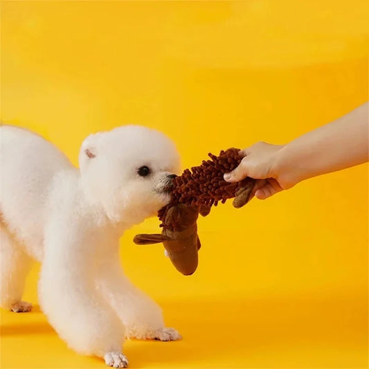 Squeaky Spiky Plush Dog Toy for Puppies