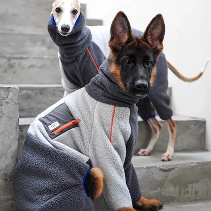 Lamb Fleece Four-Legged Dog Jacket
