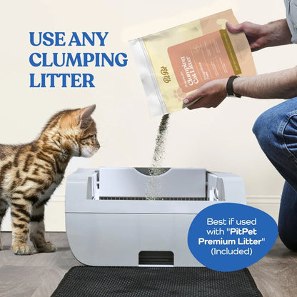 Smart WiFi Automatic Self-Cleaning Cat Litter Box with App Control & LED Indicators
