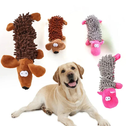 Squeaky Spiky Plush Dog Toy for Puppies