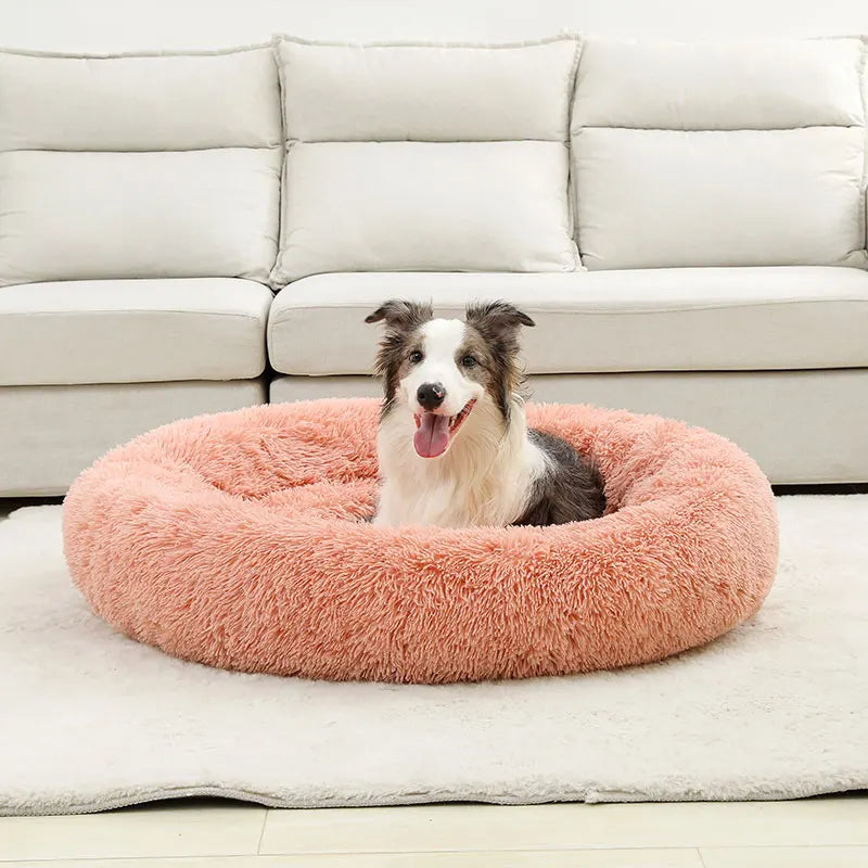 Soft Plush Pet Bed for Dogs & Cats
