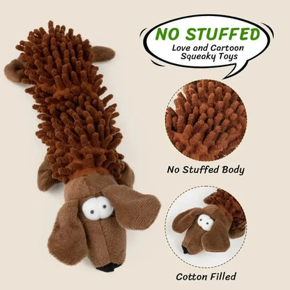 Squeaky Spiky Plush Dog Toy for Puppies