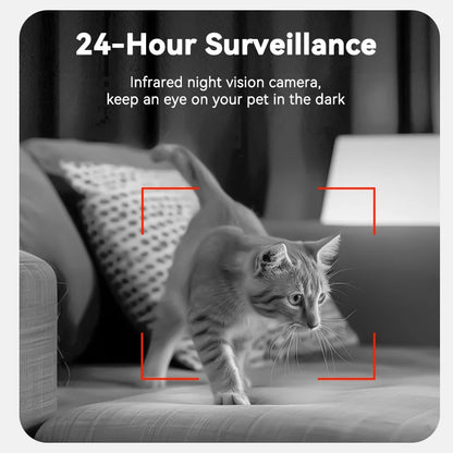 A60 Smart Automatic Pet Feeder with 1080P HD Camera