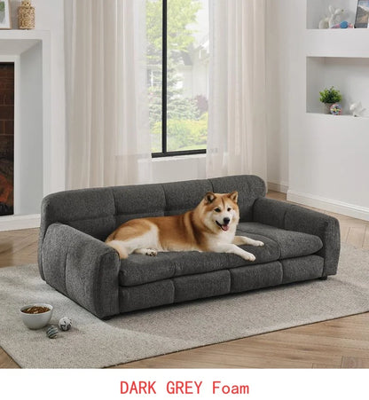Olive Green Elevated Pet Sofa Bed
