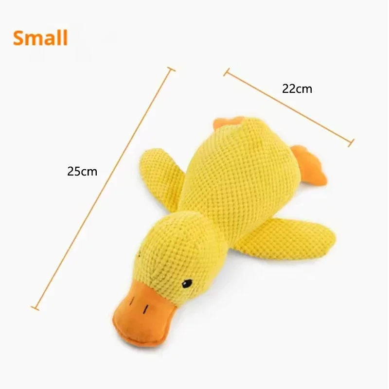 Stomping Duck Plush Dog Toy for Teeth Cleaning