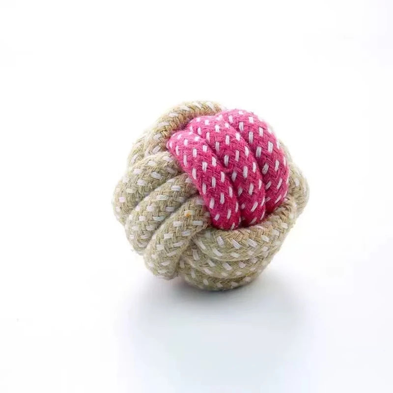 Candy-Colored Rope Ball Chew Toy for Dogs & Cats