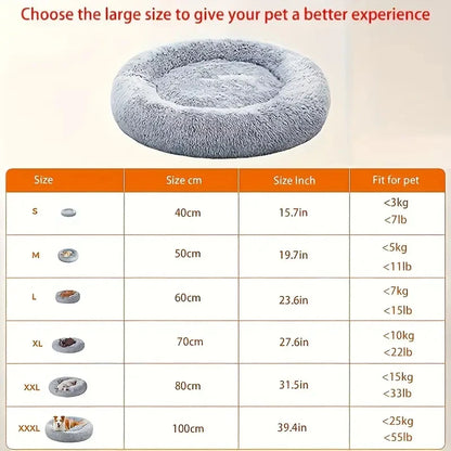 Soft Plush Pet Bed for Dogs & Cats