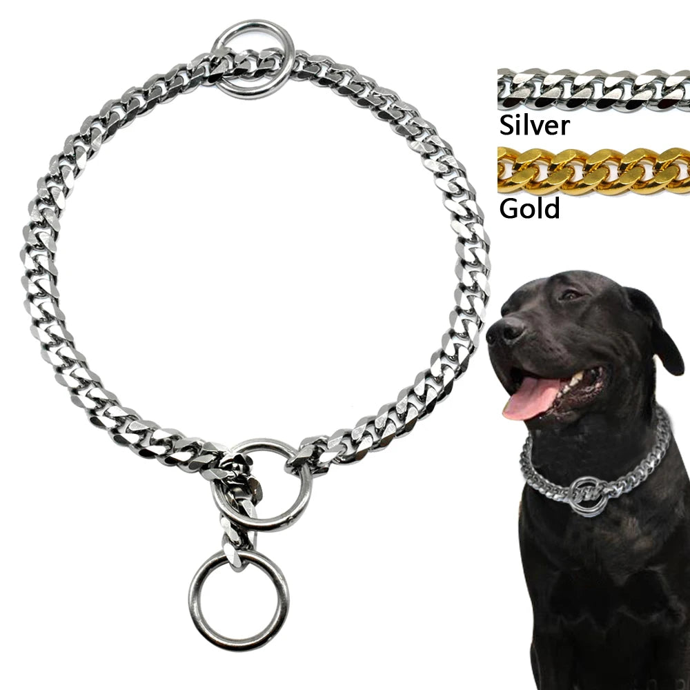 Stainless Steel Dog Chain Collar