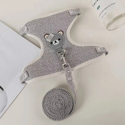 Cute Bear Pet Harness Vest