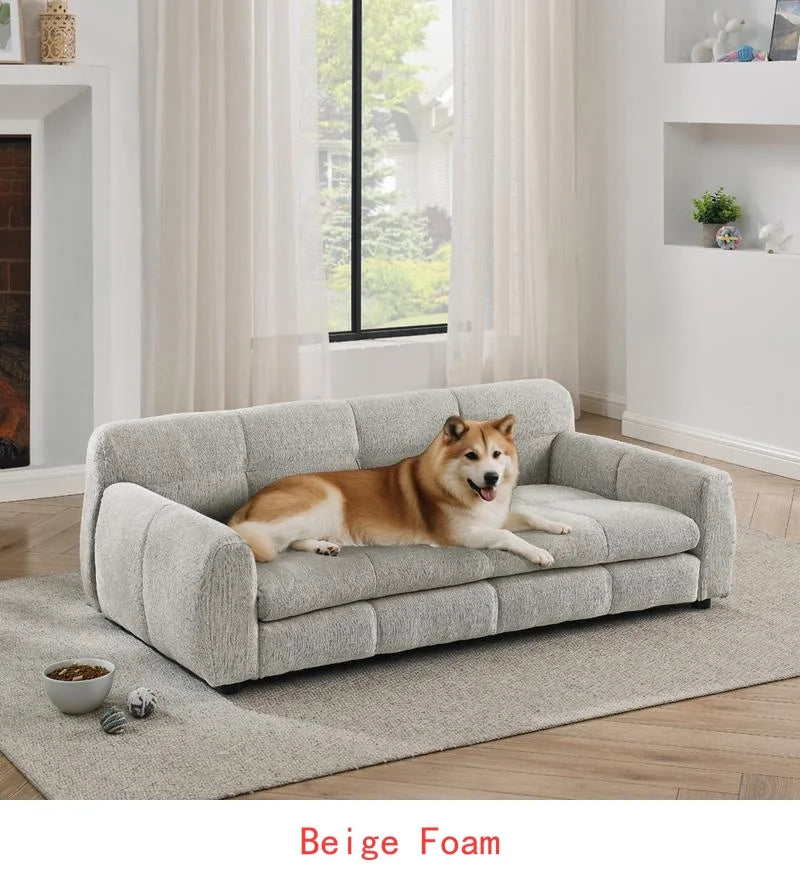 Olive Green Elevated Pet Sofa Bed