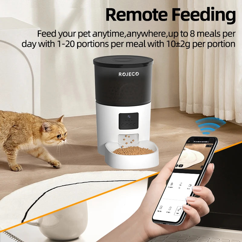 Automatic Cat Feeder with Camera & Voice Recorder