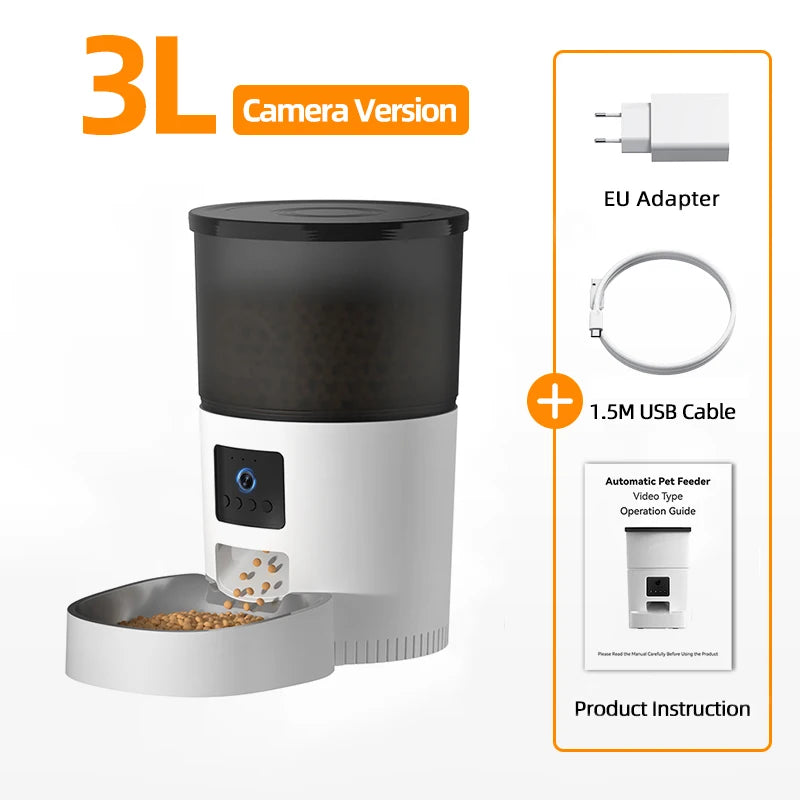 Automatic Cat Feeder with Camera & Voice Recorder