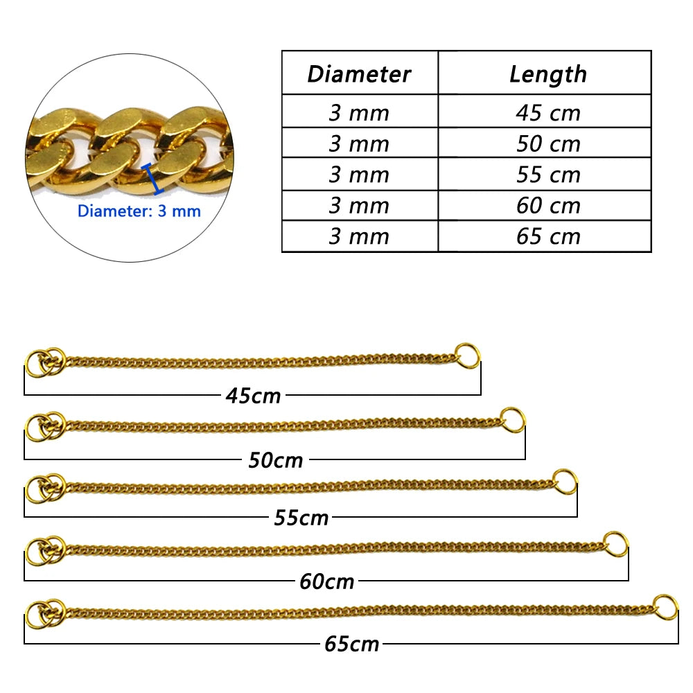 Stainless Steel Dog Chain Collar