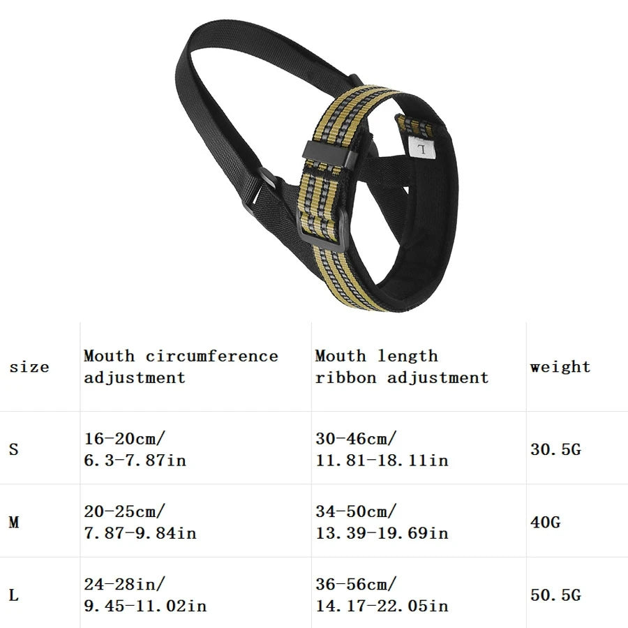 1pc pet mouth cover adjustable tactical dog mouth cover anti bite dog mask