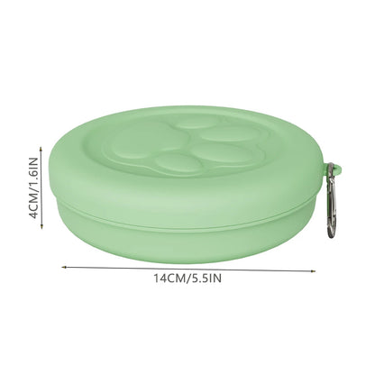 Portable Travel Pet Food & Water Bowl