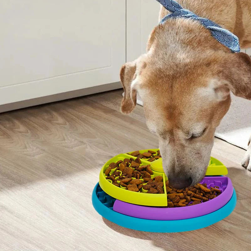 Booteely 3-Level Interactive Slow Feeder Dog Bowl